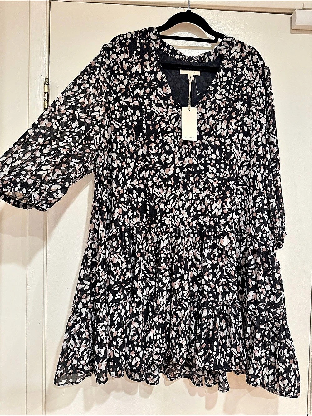 NWT Melloday Floral Print Mini Dress or Tunic XL NWT